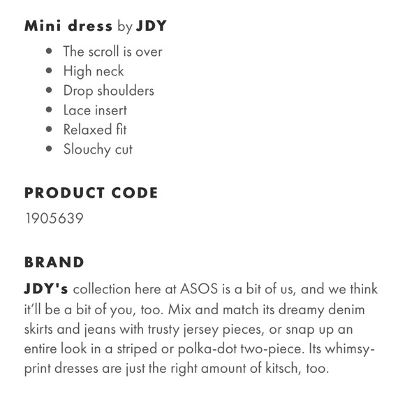 NEW Lace Mini Sweater Dress - Picture 2 of 2